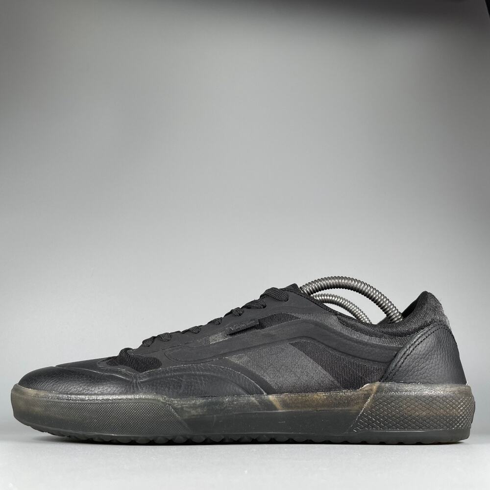 Vans Ave Pro Men's Size 10.5 Black Smoke Skate Sneakers Casaul Shoes Lace Up EUC